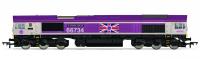 R30332 Hornby Class 66 Co-Co Diesel Loco number 66 734 "Platinum Jubilee" - GBRf Royal Purple - Era 10